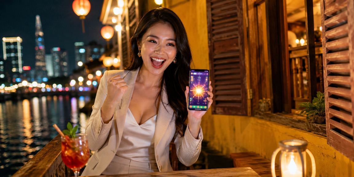 Người chơi trải nghiệm mobile casino tại Sài Gòn sau khi đăng nhập tài khoản